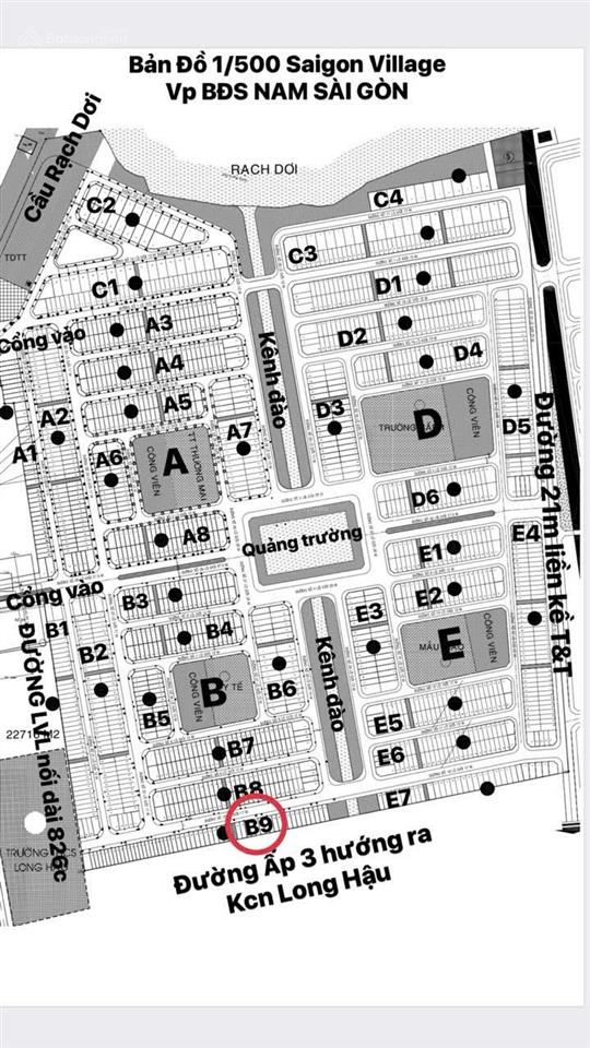 Dự án saigon village nền giáp t&t đường lớn 21m giá ngộp chỉ  2ty650. dt 80m2
