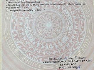 A2 golden hill. b2. 55 đường trước trường học cấp 2 golden hill đà nẵng bán gấp 3,550 tỷ