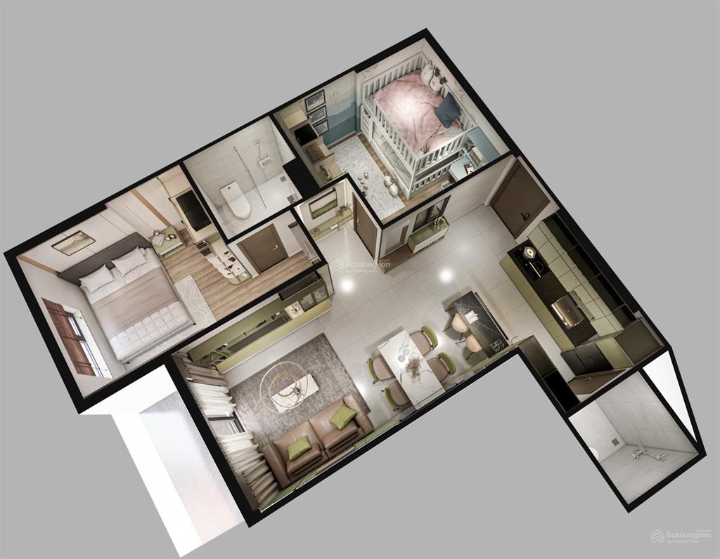 Bán căn 2pn  2wc (64m2) giá 2tỷ250 dự án bcons solary, lk ga metro gọi 0939 200 ***