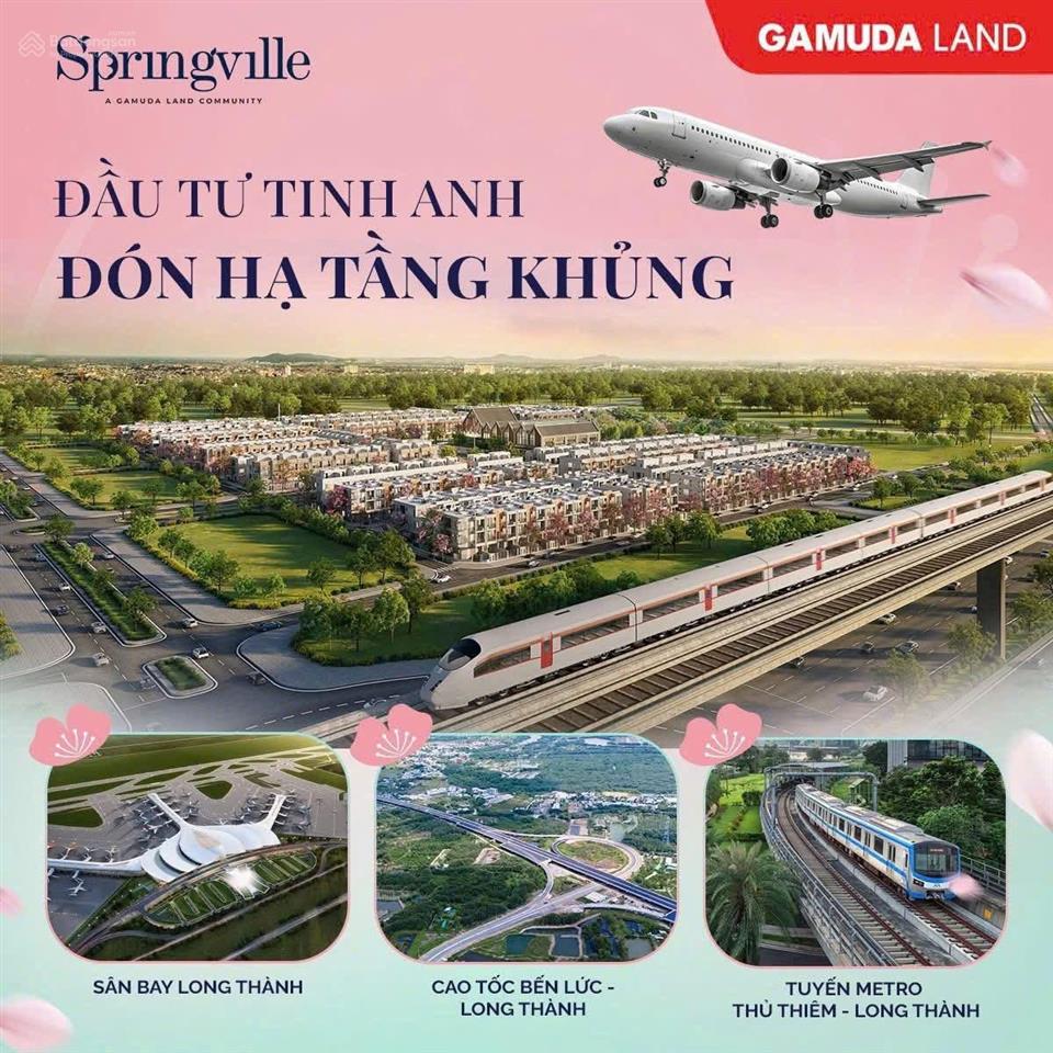 Chính chủ cần bán gấp căn shophouse spring ville gamuda land 198,8m2