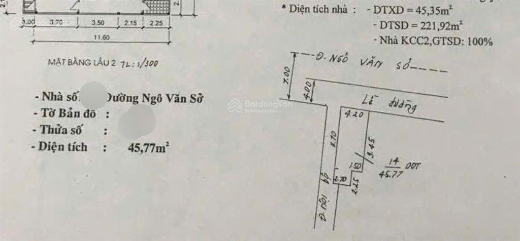 Bán nhà 9,5 tỷ mặt tiền đường ngô văn sở, p. tân an, ninh kiều, tpct (ngay siêu thị coopmart)