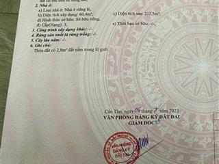 Nhà 7,7 tỷ 4 tầng mặt tiền đường trương định, trung tâm tp cần thơ