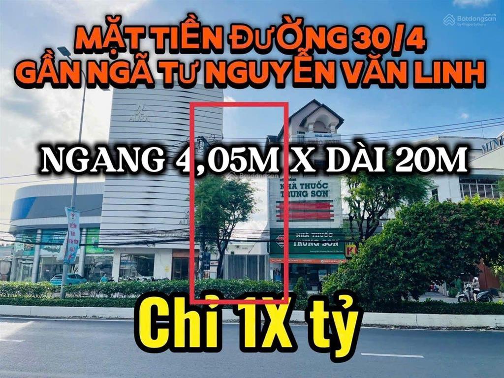 Nền 80m² mt đường 30/4 tân an, cần thơ 4.05x20m (vị trí thương hiệu). tp cần thơ