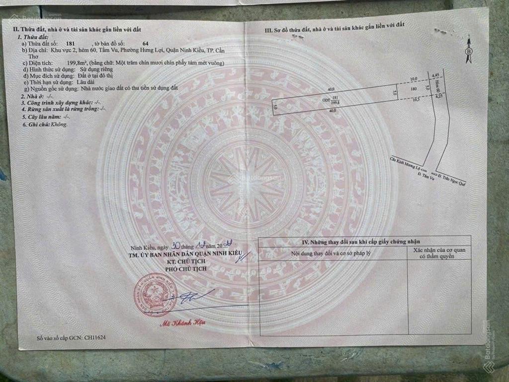 Bán dãy trọ 9 phòng  hẻm 553 30/4 & hẻm 60 tầm vu  ninh kiều, tp cần thơ