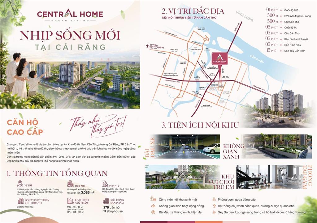 Căn hộ khoảng 1,4 tỷ dành cho người độc thân và vợ chồng trẻ tại cần thơ