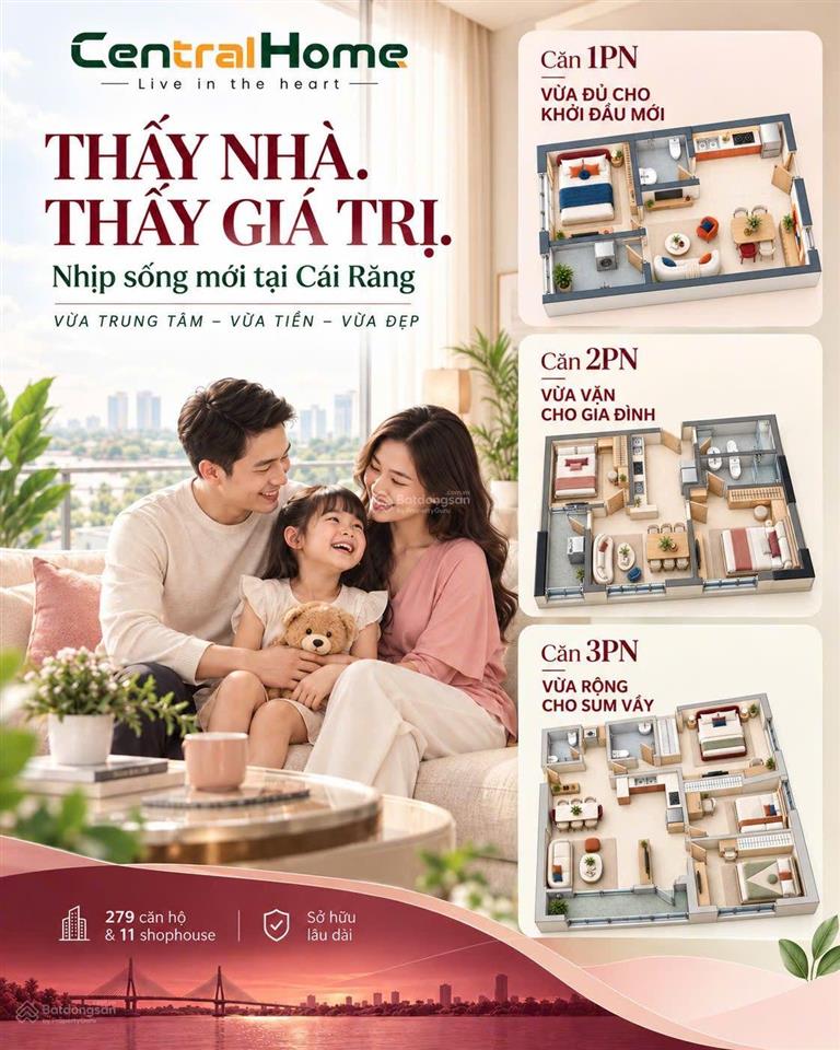 Central home căn hộ cao cấp sở hữu chỉ từ 420 triệu tại tp cần thơ