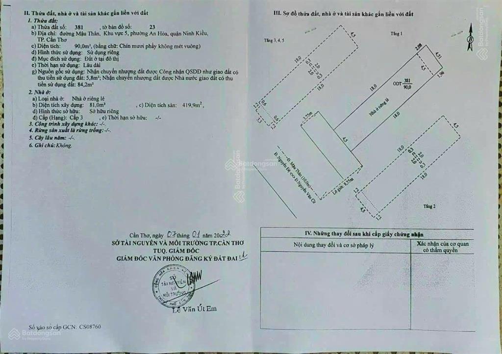 Nhà nghỉ 11,2 tỷ  1 trệt 5 lầu  mặt tiền đường mậu thân nối dài q. ninh kiều, tp cần thơ