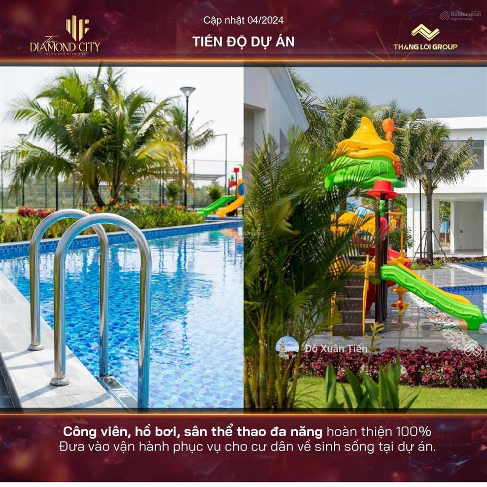 Dự án diamond city 90m2 giá hỗ trợ trả góp 36 tháng không lãi suất