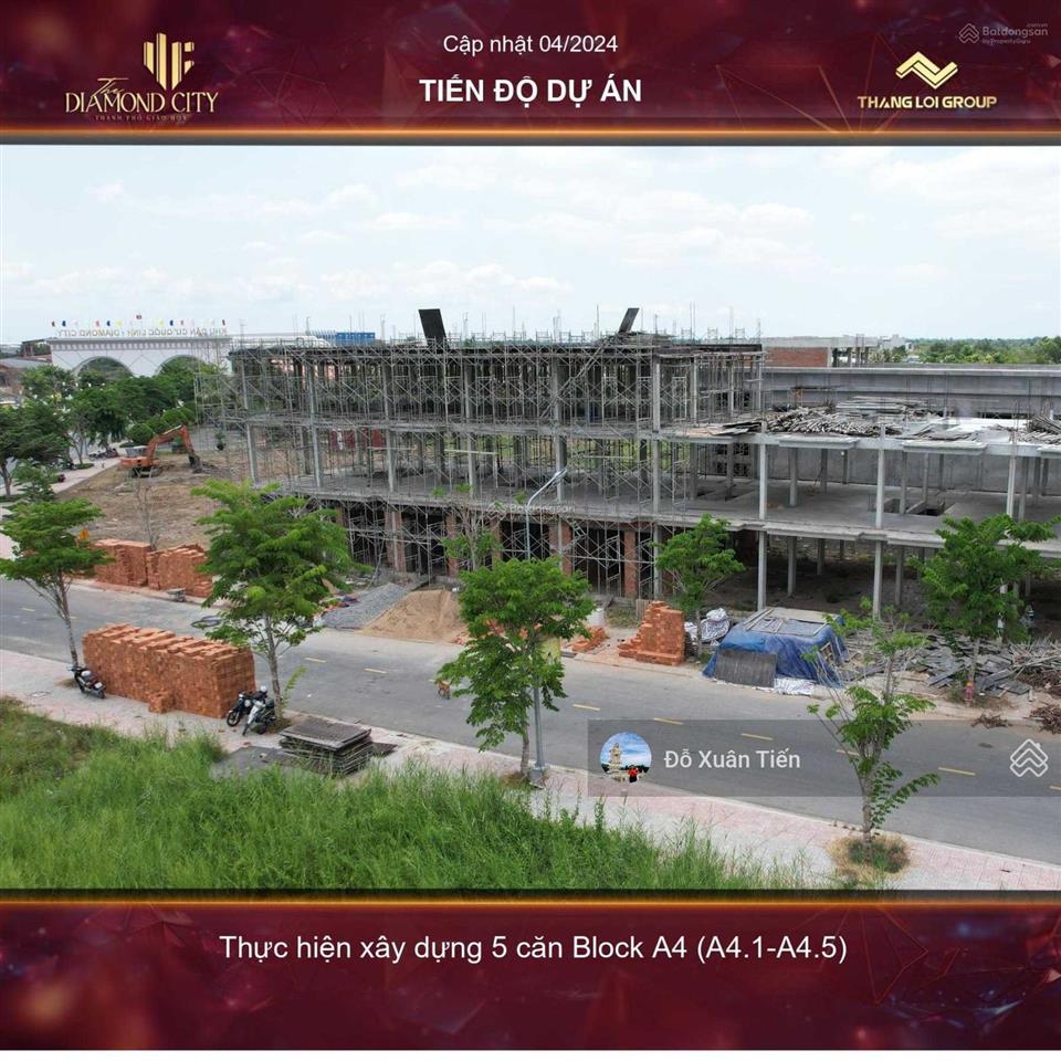 Dự án diamond city 90m2 giá hỗ trợ trả góp 36 tháng không lãi suất