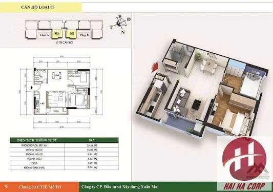 Bán cc vov mễ trì, giá thỏa thuận, 60m2, 2pn, 1wc, đầy đủ nội thất