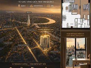[hot deal] bán căn 2pn the grand manhattan quận 1, 71.3m2, hướng đông bắc, view bitexco