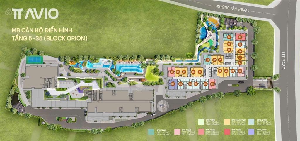 Bán căn hộ tháp orion dự án tt avio (dĩ an)