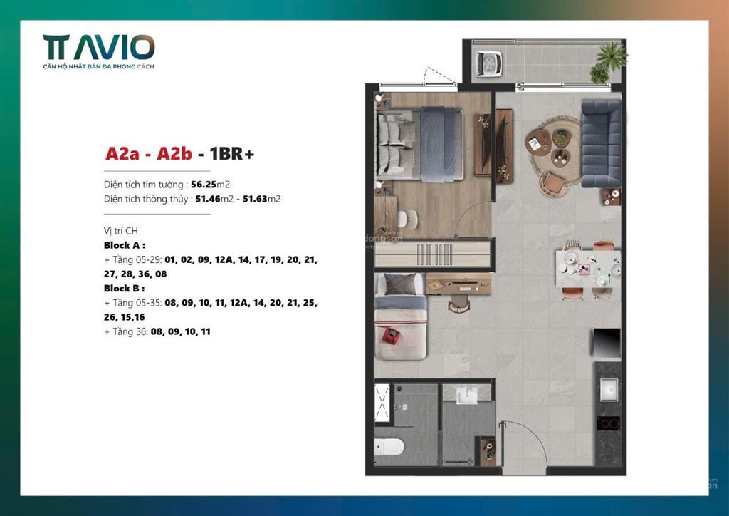 Bán căn hộ tháp orion dự án tt avio (dĩ an)