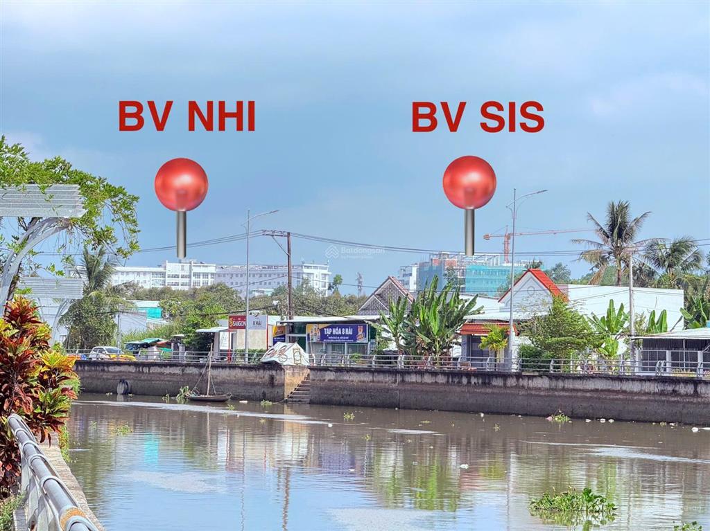 Nền gần đh fpt, nam cần, bv sis, bv nhi thơ ngang 8m đối diện sông lớn để xây trọ