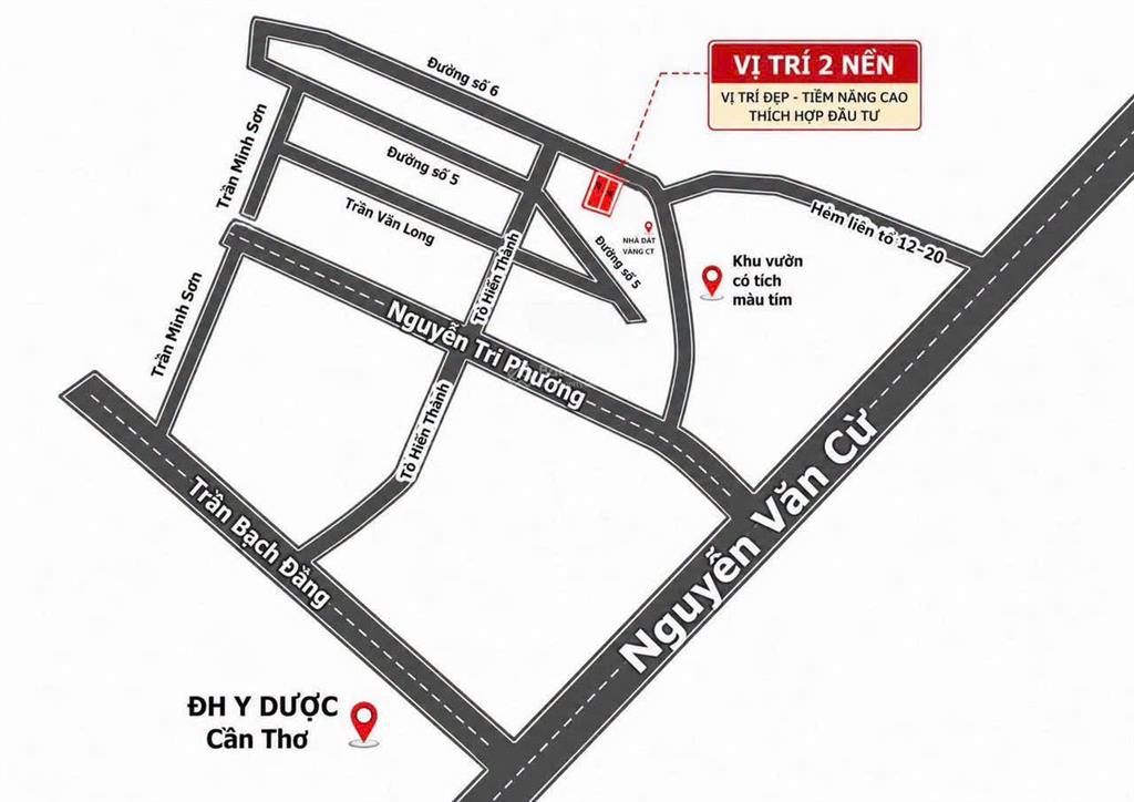 Bán nền mặt tiền bờ kè công viên thới nhựt 2, thông ra nguyễn văn cừ cần thơ