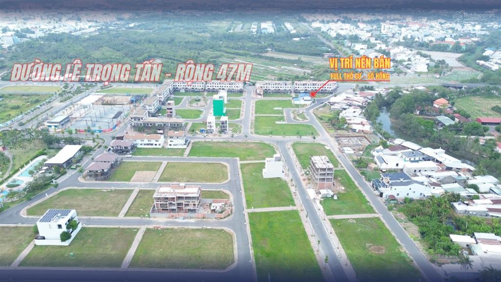 Nền liền khu nam long lô 9a hướng đông nam, đối lưng dãy shophouse lộ 47m gần công viên