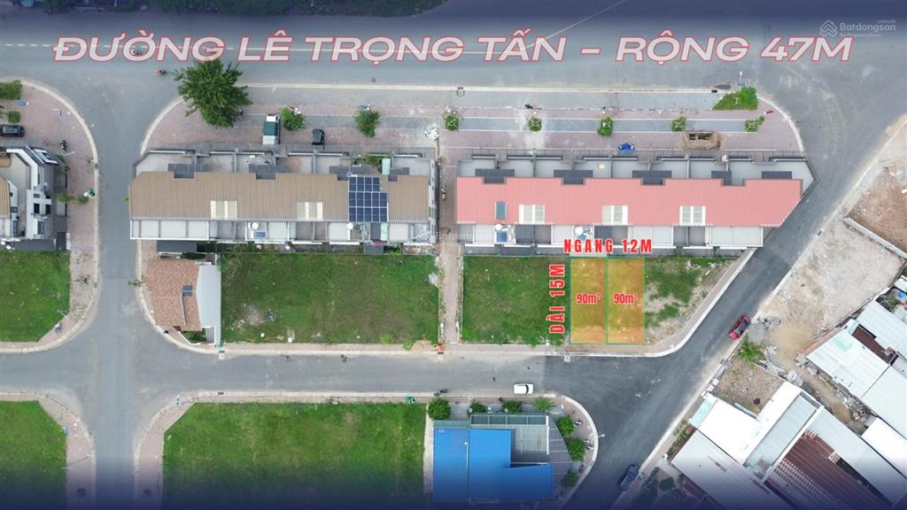 Nền liền khu nam long lô 9a hướng đông nam, đối lưng dãy shophouse lộ 47m gần công viên