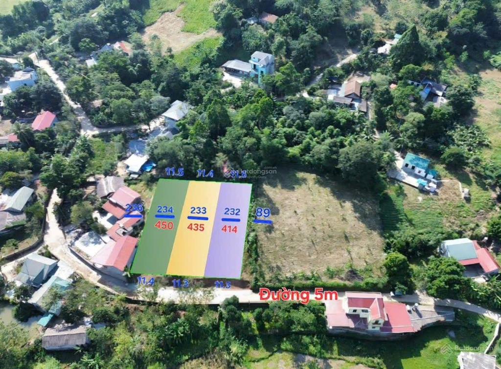 Bán đất 4,5 triệu / m2, 450 m2, đường liên xã, xã liên sơn, huyện lương sơn, hòa