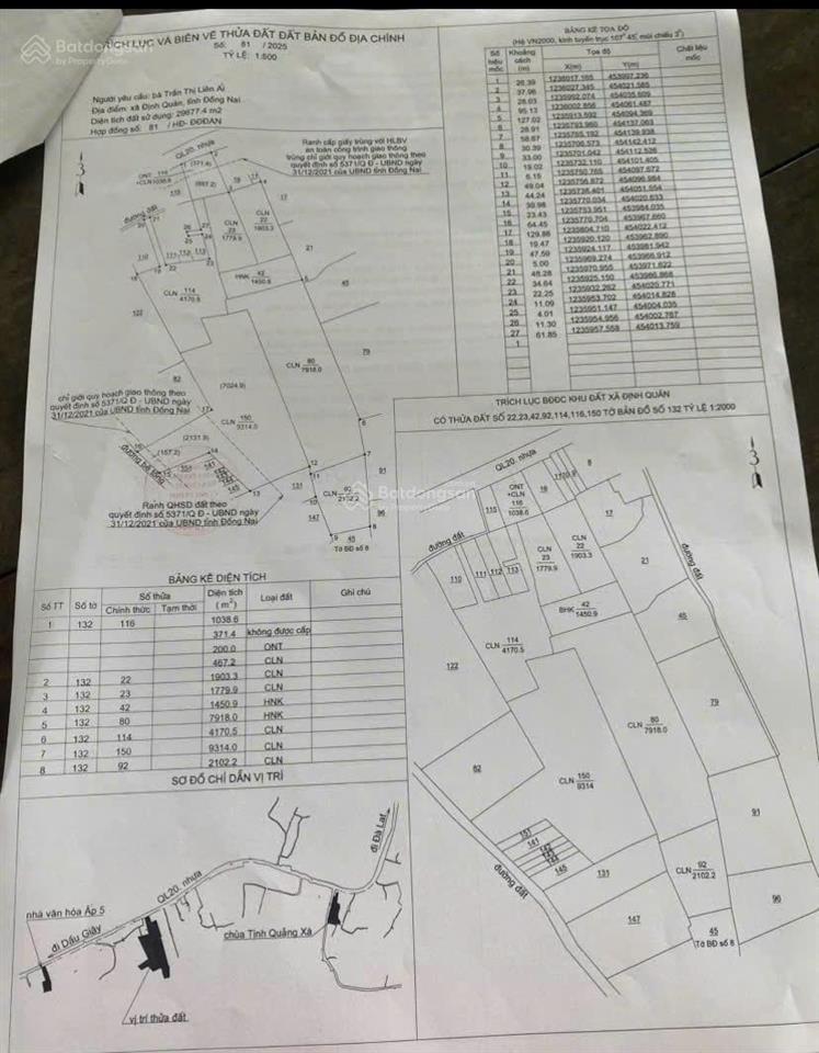 Bán đất tại ql 20, xã phú ngọc, huyện định quán, 700 triệu, 9568 m2, giá ưu đãi