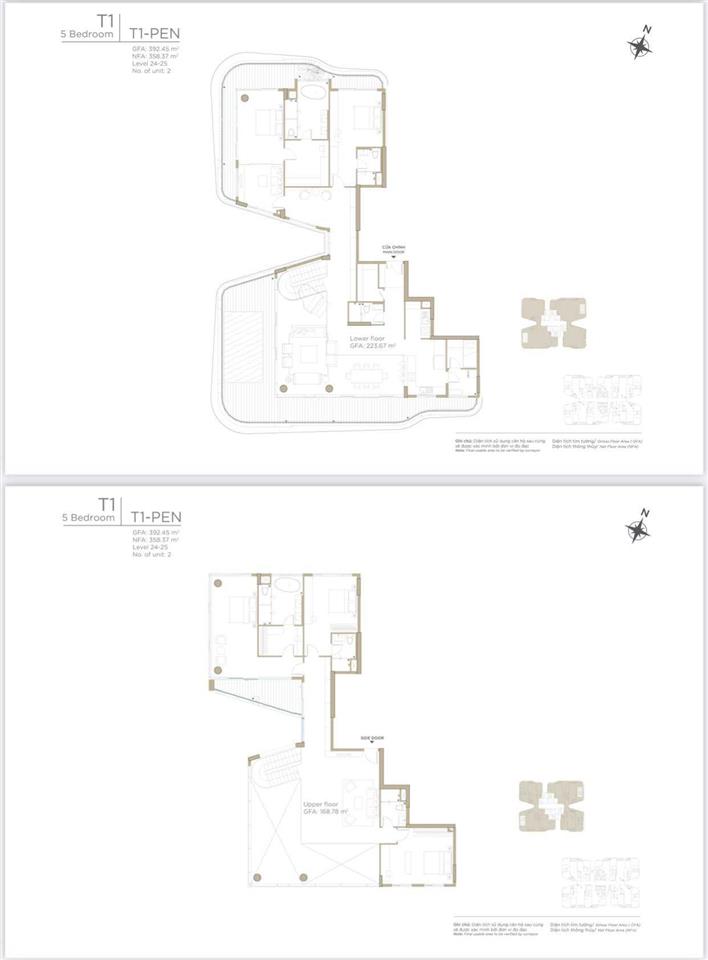 Bán căn hộ penthouse zeit xii thủ thiêm  thủ thiêm zeit river lầu 24 loại 2 tầng