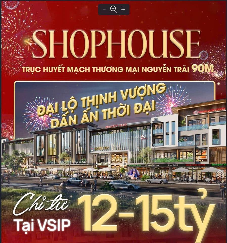 Giá gốc tts 9,168 tỷ. bán shophouse 96m2  4t. the greenery 2. đại lộ lê hồng phong kéo dài