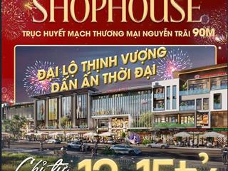Mở bán giá f0 tháng 3/2026. shophouse 96m24t. đại lộ lê hồng phong kéo dài. greenery new hải phòng