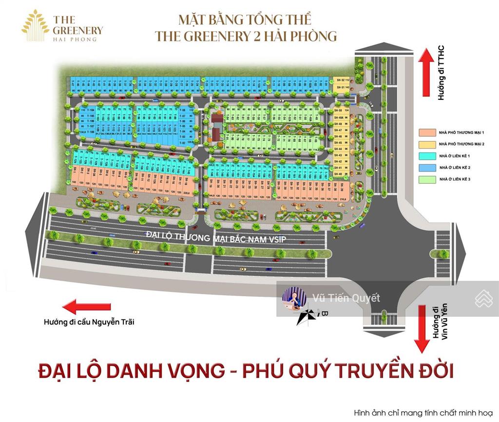 Giá gốc tts 9,168 tỷ. bán shophouse 96m2  4t. the greenery 2. đại lộ lê hồng phong kéo dài