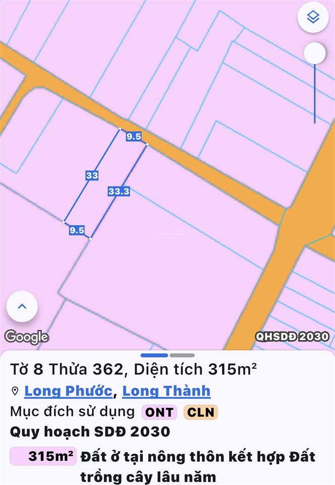 Bán lô đất khu song trang  long phước mặt trước sân bay long thành