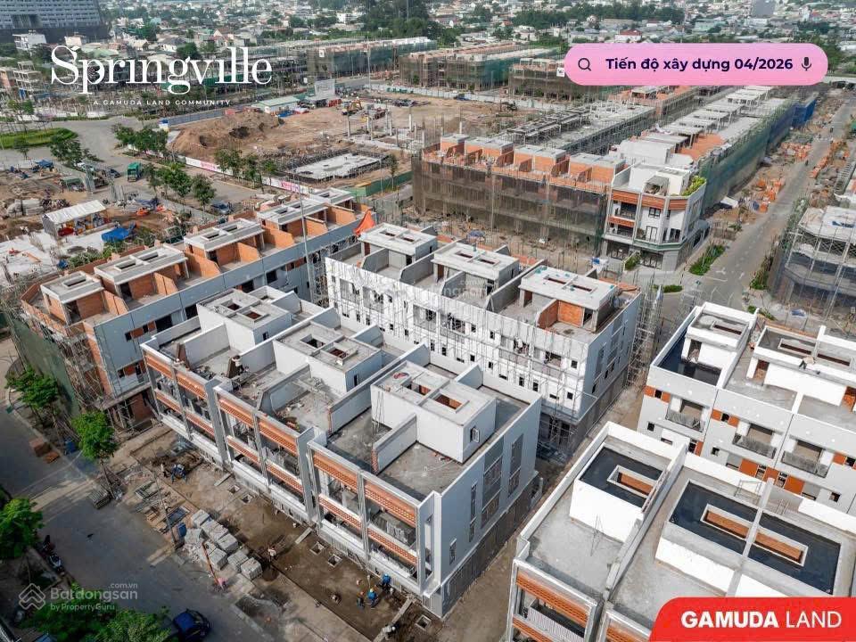 Bán căn nhà phố springville chủ cần tiền cắt lỗ giá chỉ 8 tỷ thanh toán 50% đã ký hợp đồng mua bán