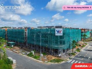 Bán căn góc 2 mặt tiền đường nhà phố springville gamuda land giá cực tốt  0943 559 ***