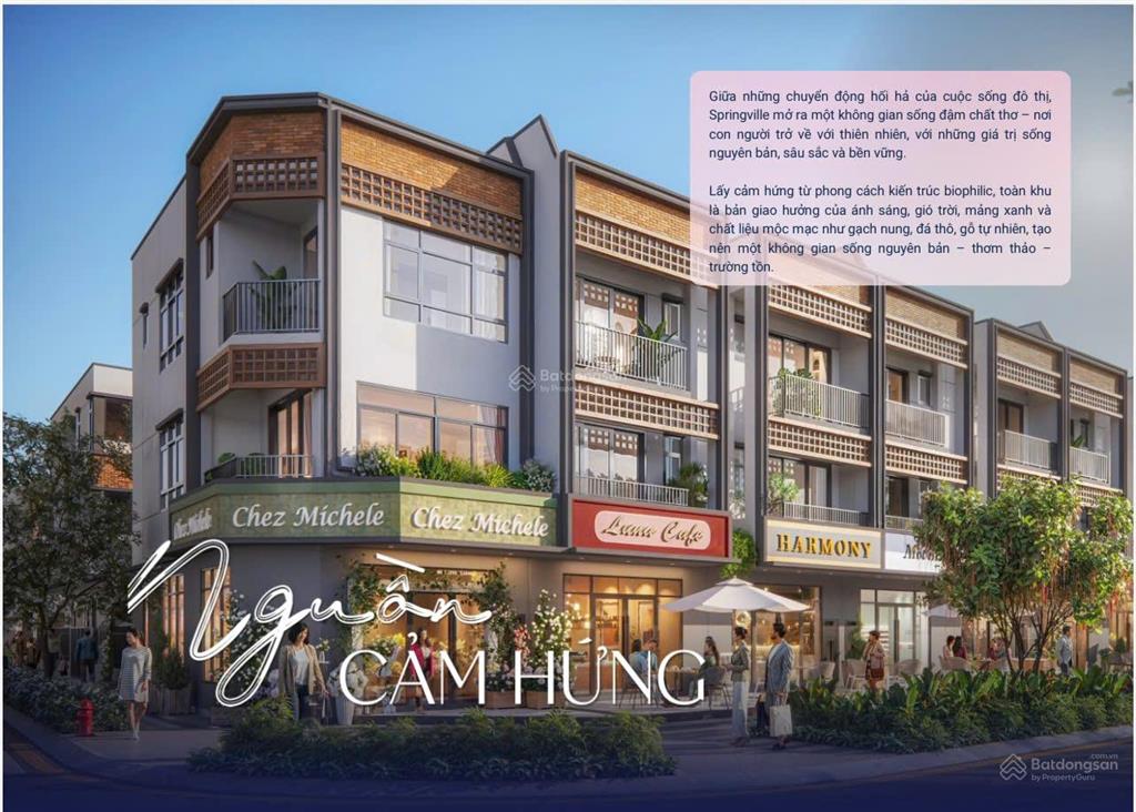 Bán căn góc 2 mặt tiền đường nhà phố springville gamuda land giá cực tốt  0943 559 ***