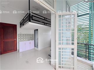 Duplex gác cao  20m2  ban công cửa sổ thoáng