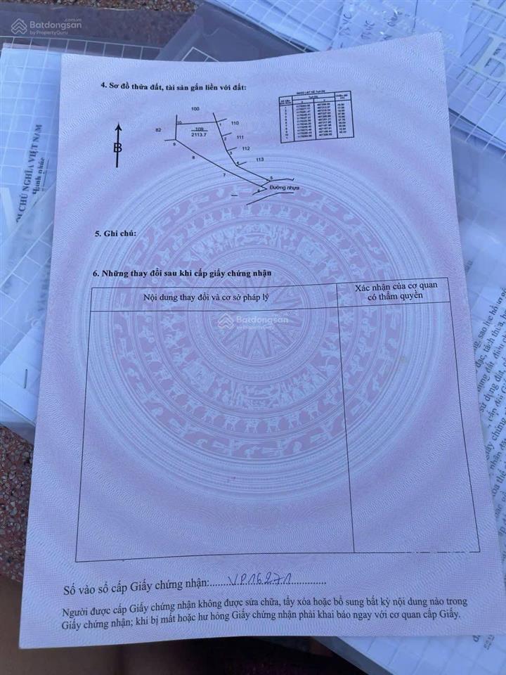 Bán đất ấp 4, xã hòa hội, huyện xuyên mộc, 12 tỷ, 2113.7 m2