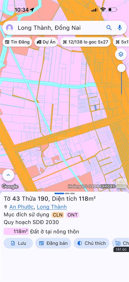 Bán đất đầu tư an phước gần thị trấn long thành 5x24