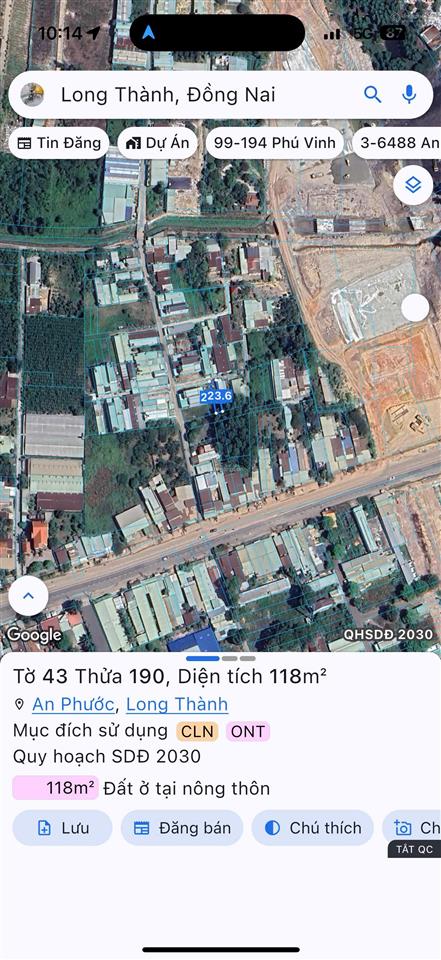 Bán đất đầu tư an phước gần thị trấn long thành 5x24