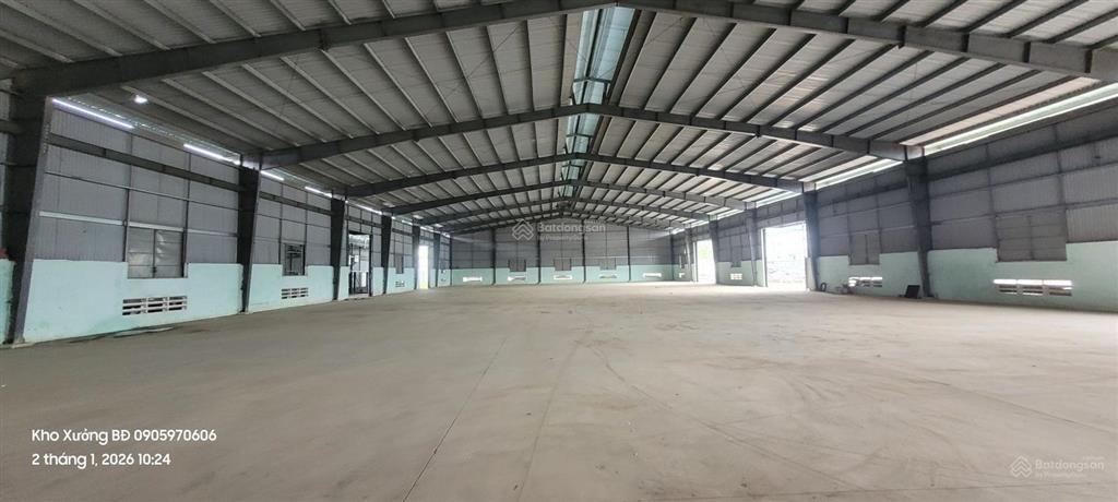 Cho thuê nhà xưởng 2300m2 cụm cn phước an