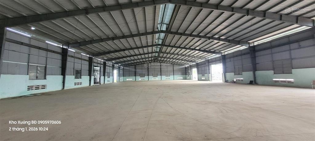 Cho thuê nhà xưởng 2300m2 cụm cn phước an