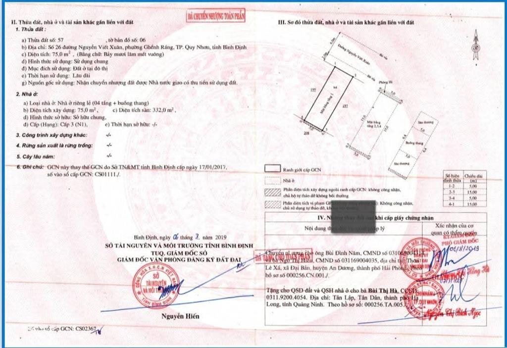 Cần tiền bán gấp nhà 4 tầng mặt tiền khu bệnh viện da liễu ghềnh ráng