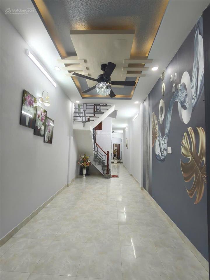 Nhà bán trệt, lầu mới đẹp full nội thất  62m2 (3x22) 3 pn, 2 wc  sàn và mái btct  sổ hồng hc đủ