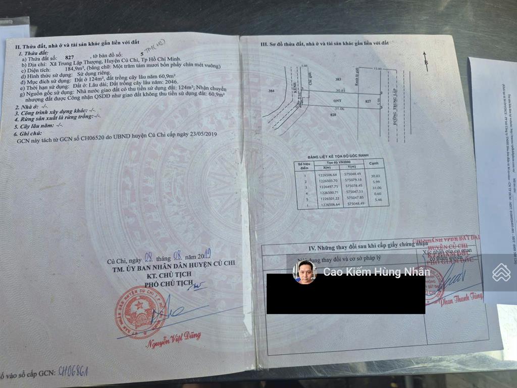 Đất bán đường trung lập xã trung lập thượng 6x31 thổ cư. giá 1 tỷ 650 triệu có thương lượng