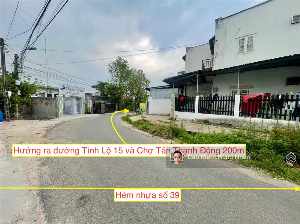 Bán đất đẹp tại đường số 39, tân thạnh đông, củ chi 5x25m ont. giá bán 2 tỷ 600 triệu có bớt