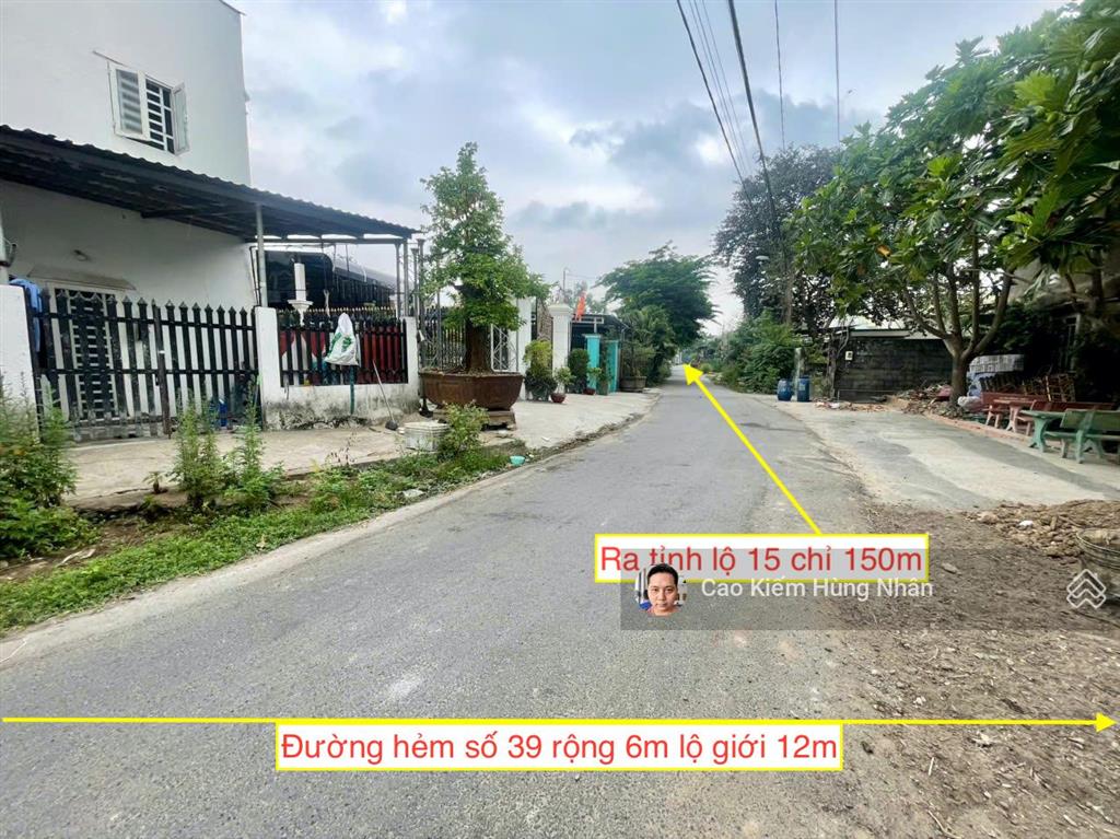 Bán đất đẹp tại đường số 39, tân thạnh đông, củ chi 5x25m ont. giá bán 2 tỷ 600 triệu có bớt