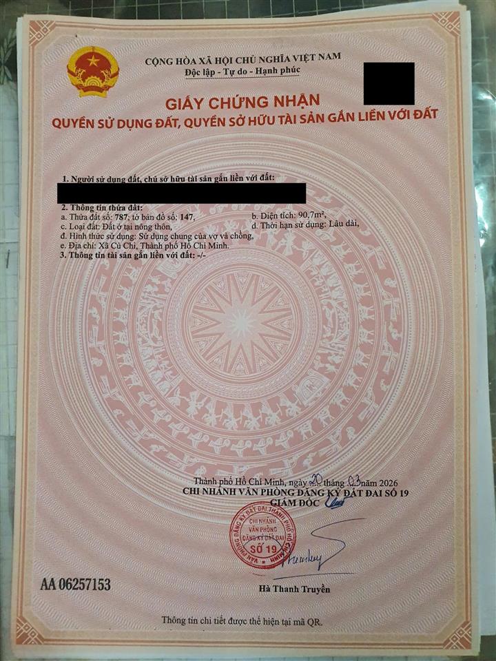 Bán nhà 1 trệt 1 lầu xã phước vĩnh an đường mai thị buội 4x22 ont. giá bán 2 tỷ 350 triệu.