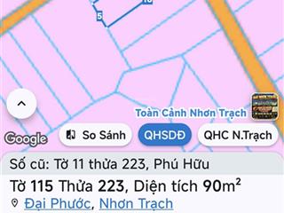Đất 1/ phan văn đáng gần trường học 5x18 full thổ cư dân cư hiện hữu 2,5 tỷ