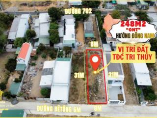 248m2 thổ cư ngang 8m  đường bêtông  cách biển 2km  6,8 triệu/m2