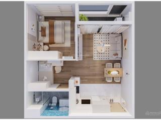 Cho thuê căn hộ studio panoma thuộc dự án sun cosmo trần thị lý căn hộ full nội thất