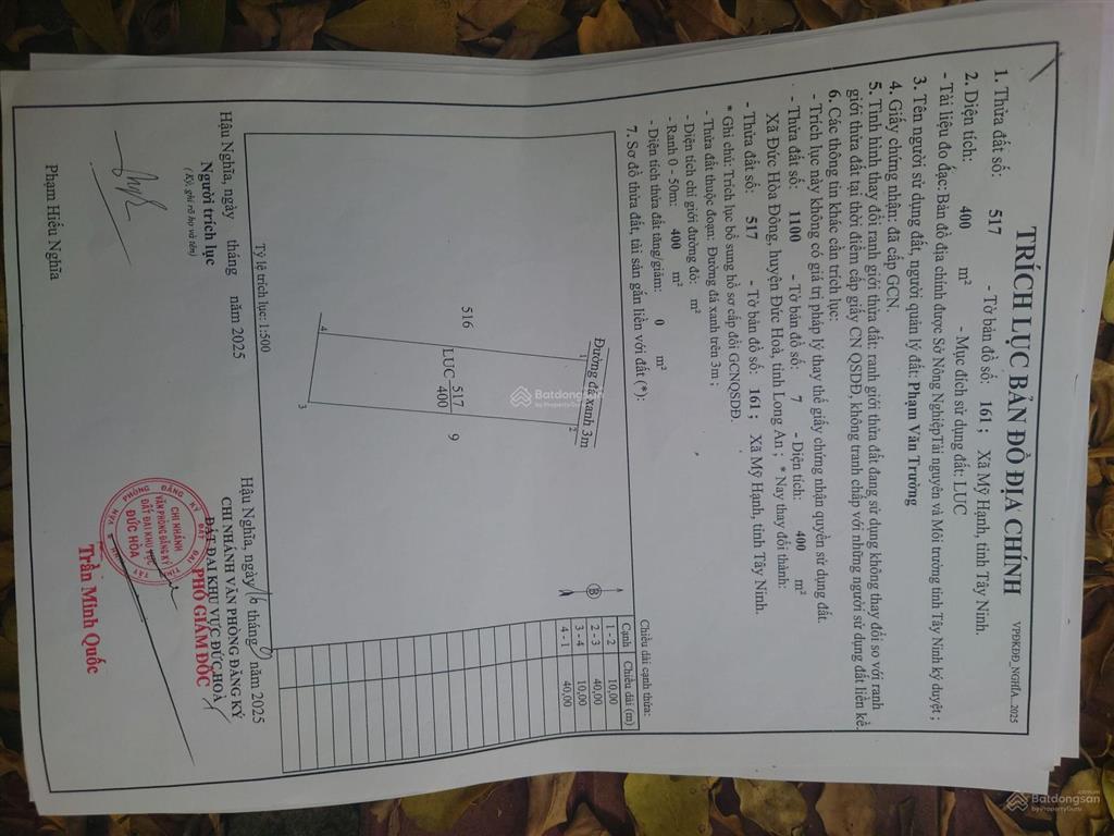 400m2 10x40m cạnh khu cn nam thuận hải sơn đức hòa đông 500m, cách ranh sg 1,4km