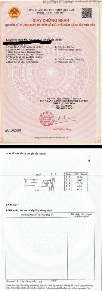 133m2 nhà lửng lầu đúc cách cầu lớn sài gòn 8km giá 1 tỷ 790