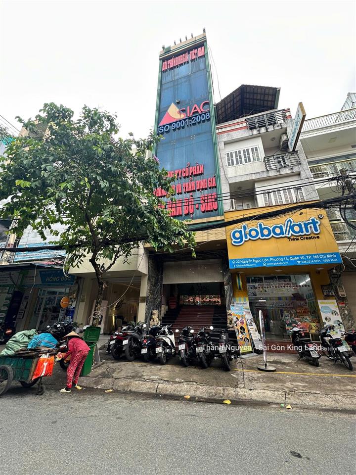 Building 2 mặt tiền nguyễn ngọc lộc quận 10 hầm 6 tầng  giá chỉ 29 tỷ khai thác đa công năng