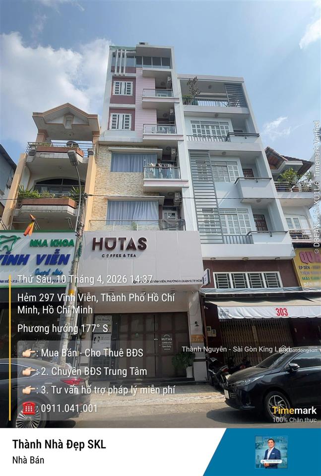 Mặt tiền quận 10 nhà 5 tầng thang máy thu nhập 60tr/tháng tài sản giữ tiền tốt